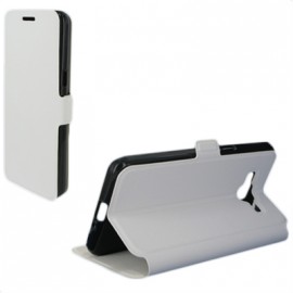 Etui Folio Stand blanc pour Samsung Galaxy Grand Prime