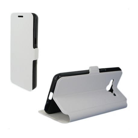 Etui Folio Stand blanc pour Samsung Galaxy Grand Prime