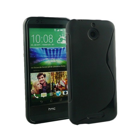 Coque semi-rigide noire pour HTC Desire 620