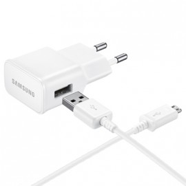 Pack Bloc Secteur USB Blanc + Data micro USB Origine Samsung