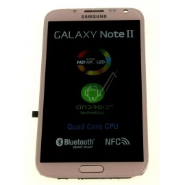 Bloc complet écran LCD + vitre tactile pour Samsung Galaxy Note 2 Rose