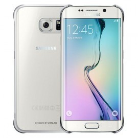 Coque transparente argent origine Samsung pour Samsung Galaxy S6 Edge 