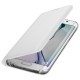 Etui Flip Wallet Blanc pour Galaxy S6 Edge