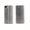 Etui portefeuille iPhone 7 Plus gris argenté