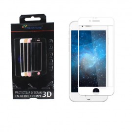 Protection verre trempé complète blanc iPhone 7 Plus