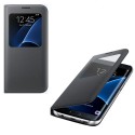 Etui Folio Noir Origine S-View pour Samsung Galaxy S7 Edge