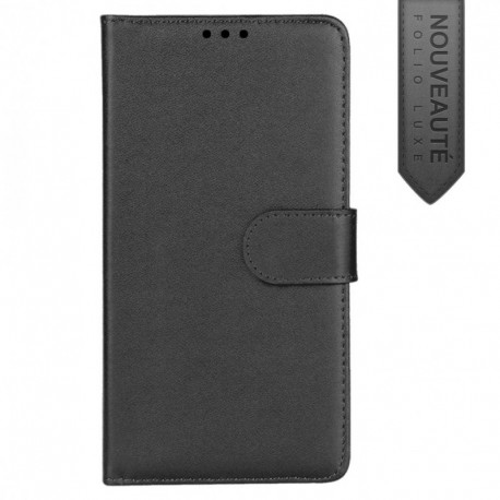 Etui portefeuille iPhone X Noir