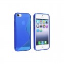 Coque silicone bleu S Style pour iPhone 7