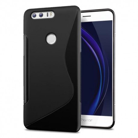 Coque silicone gel noire pour Huawei Honor 8