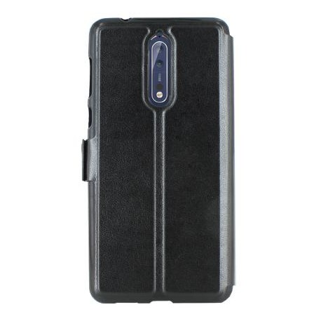 Etui portefeuille noir avec fenêtre Nokia 8