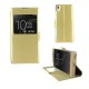 Etui portefeuille or avec fenêtre Sony Xperia XA1 Ultra