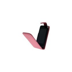 Étui clapet cuir (rose) Iphone 3G/3GS