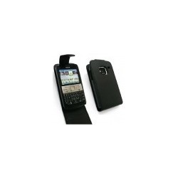 Housse de protection cuir noir Nokia E5