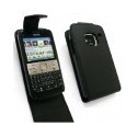 Housse de protection cuir noir Nokia E5