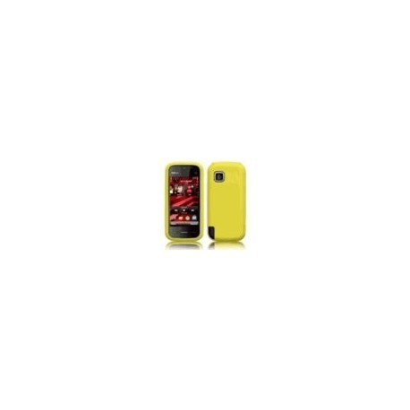 Etui silicone jaune pour Nokia 5230