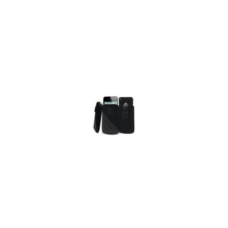 Muvit Etui universel noir doux pocket slim motif pneux Taille L 121x74mm mucun PS049