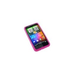 Housse silicone rose Pour HTC Desire HD