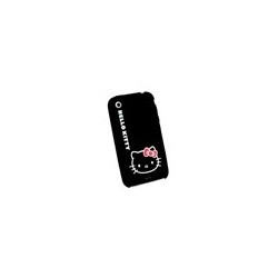 Housse Silicone Noir Hello Kitty Iphone 3G/3GS