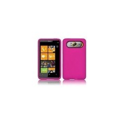 Housse Etui Coque Silicone Pour Htc 7 Trophy Couleur Rose Fuchsia + Film Protecteur Ecran