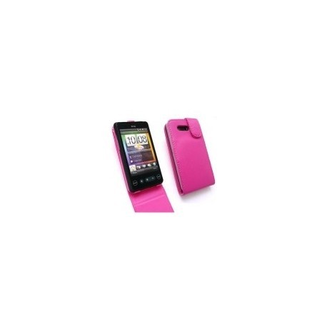 Housse de protection à clapet Rose HTC HD Mini T5555 ARIA G9