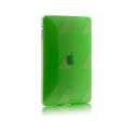 Housse etui silicone vert dur en tpu pour Ipad 2