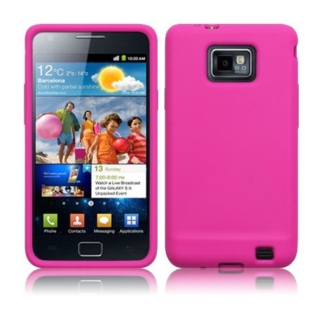 Silicone Rose pour Samsung i9100 Galaxy S 2
