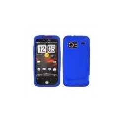 Housse etui silicone bleu pour Htc Incredible S