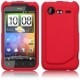 Housse etui silicone rouge pour Htc Incredible S
