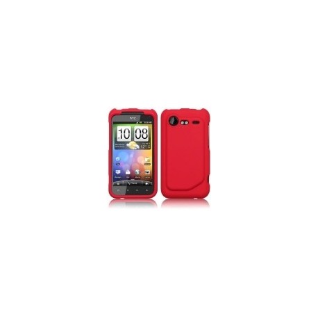 Housse etui silicone rouge pour Htc Incredible S