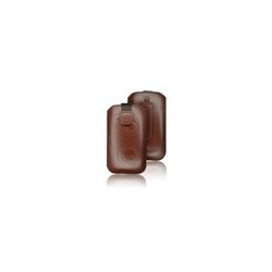 Etui avec languette Marron pour mobile Universel