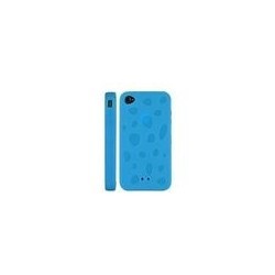 Housse Iphone Silicone Bleue Motif effet pyramide