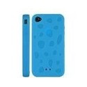 Housse Iphone Silicone Bleue Motif effet pyramide