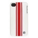 Coque en cuir trexta Snap it on iPhone 4 Racing 3WBONRED