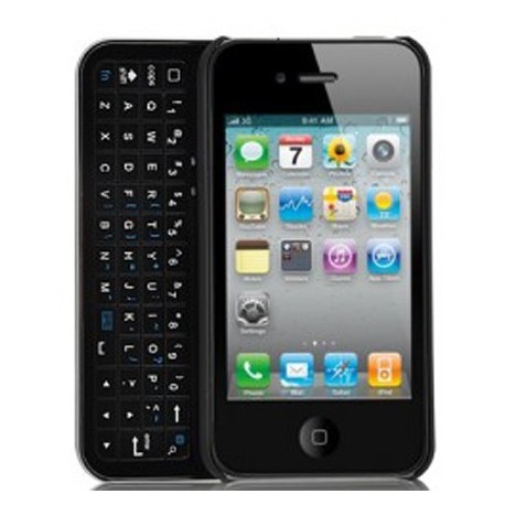 Coque avec clavier coulissant pour Iphone 4