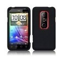 Housse en etuis silicone noir pour Htc Evo 3d