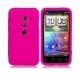 Housse en etuis silicone rose pour Htc Evo 3d