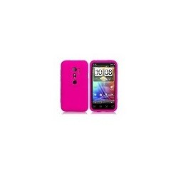 Housse en etuis silicone rose pour Htc Evo 3d