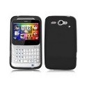 Housse en etuis silicone noir pour Htc Chacha