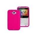 Housse en etuis silicone rose pour Htc Chacha