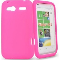 Coque silicone TPU HTC Radar rose