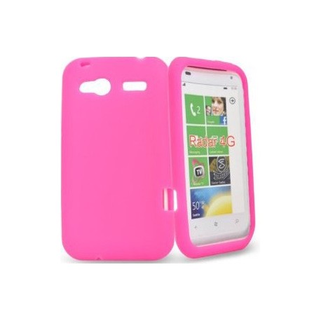 Coque silicone TPU HTC Radar rose