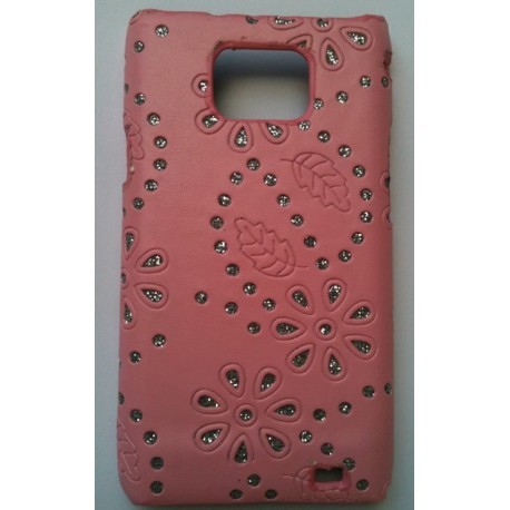 Coque strass diamant pour Samsung Galaxy S2 couleur rose