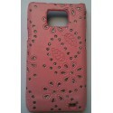 Coque strass diamant pour Samsung Galaxy S2 couleur rose