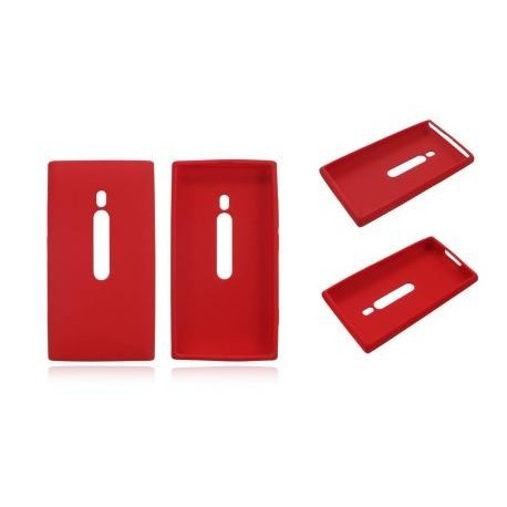 Coque silicone rouge Nokia Lumia 800