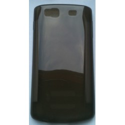 Coque noir fumé silicone pour Samsung Wave 3