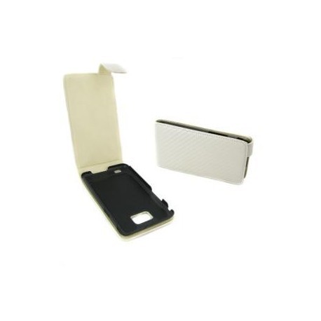 Housse blanche style carbone pour Samsung Galaxy S2