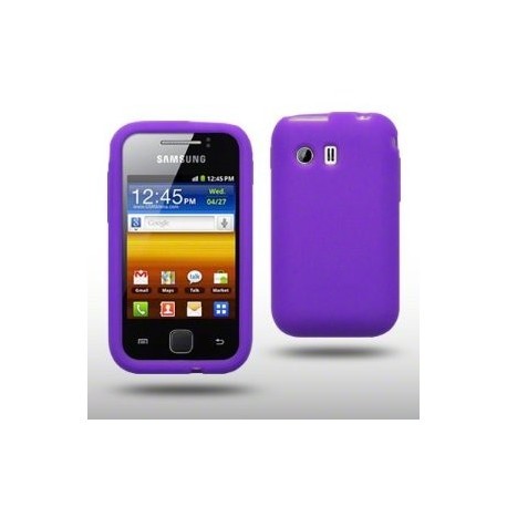 Coque en silicone violet pour Samsung Galaxy Y