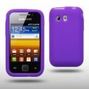 Coque en silicone violet pour Samsung Galaxy Y