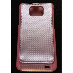 Housse carbone rose pour Samsung Galaxy S2 i9100