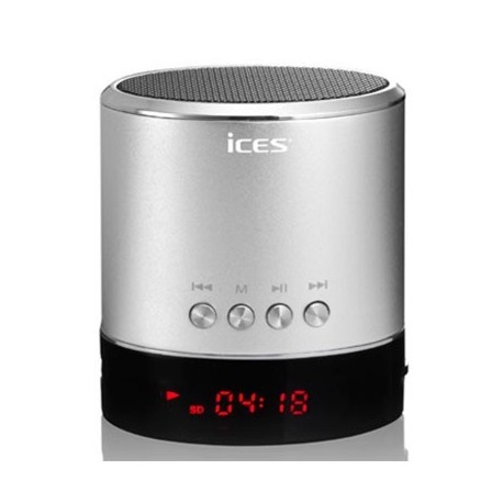 Mini Enceinte SD/USB/Jack Marque Lenco grise universelle